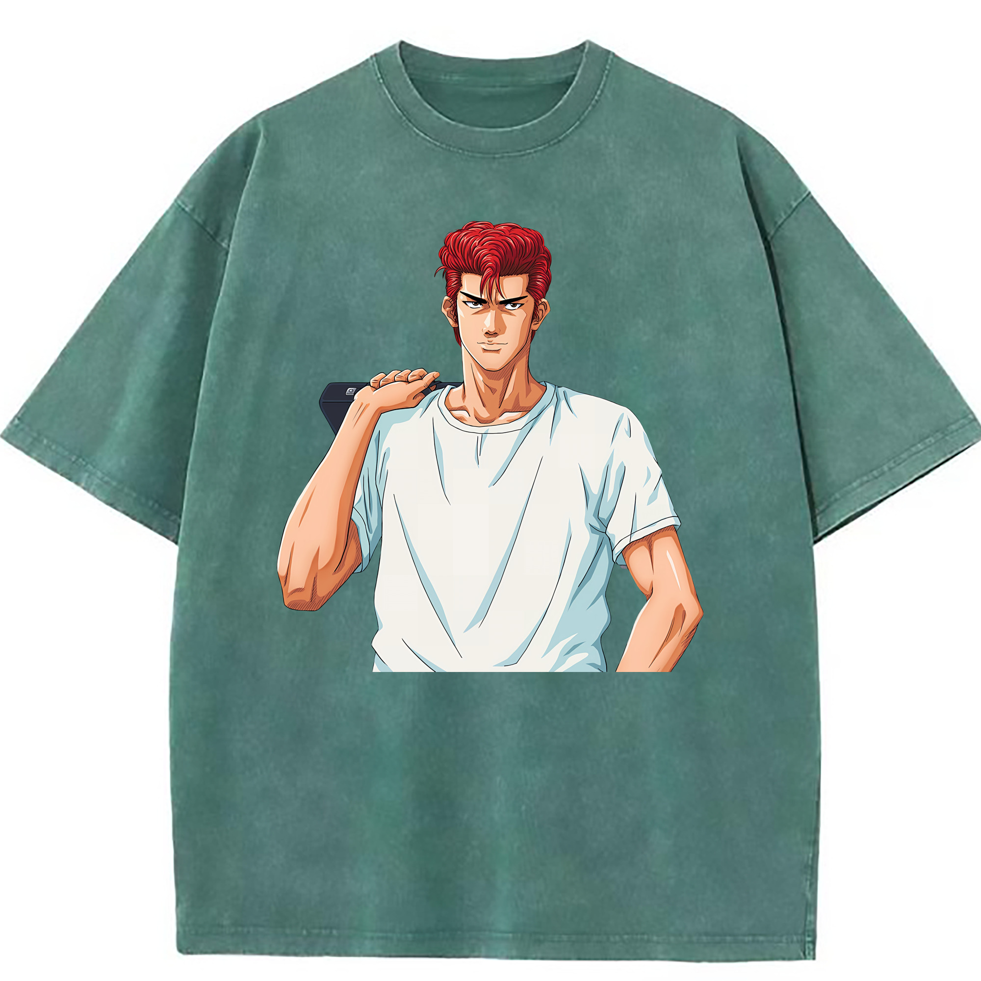 （画像用） SLAM DUNK／スラムダンク 綿100% ヴィンテージ風 半袖Tシャツ（フロントプリント）